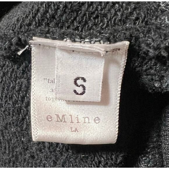 EMline LA Hoodie Black Size Small Imagines on front verbiage on arm and back - Picture 8 of 9